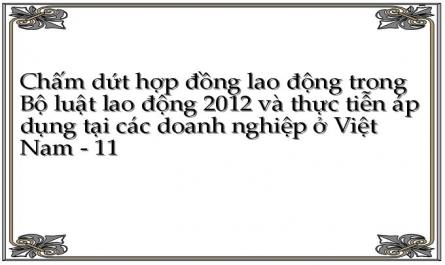 Chấm dứt hợp đồng lao động trong Bộ luật lao động 2012 và thực tiễn áp dụng tại các doanh nghiệp ở Việt Nam - 11