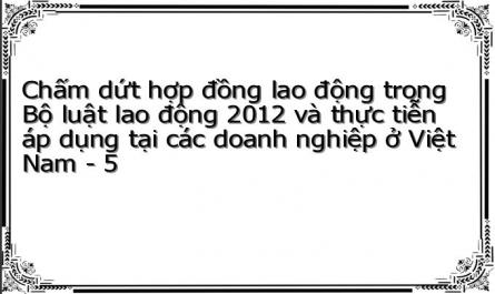 Chấm dứt hợp đồng lao động trong Bộ luật lao động 2012 và thực tiễn áp dụng tại các doanh nghiệp ở Việt Nam - 5
