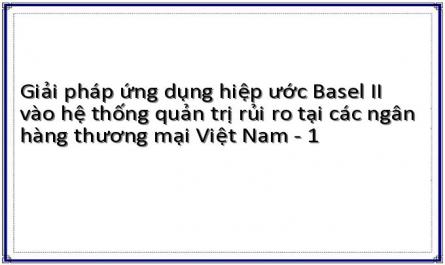 Giải pháp ứng dụng hiệp ước Basel II vào hệ thống quản trị rủi ro tại các ngân hàng thương mại Việt Nam - 1