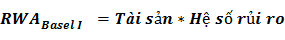 Khoản mục Hệ số rủi ro a Tiền mặt 0 b Tiền gửi tại ngân hàng nhà 1