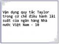 Vận dụng quy tắc Taylor trong cơ chế điều hành lãi suất của ngân hàng Nhà nước Việt Nam - 10