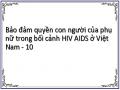Bảo đảm quyền con người của phụ nữ trong bối cảnh HIV AIDS ở Việt Nam - 10