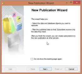 Bước 4 Chọn cơ sở dữ liệu Test Chọn Next Bước 5 Chọn Merge publication Chọn 3