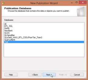 Bước 5 Chọn Merge publication Chọn Next Bước 6 Chọn mục SQL Server 2008 Chọn Next 4