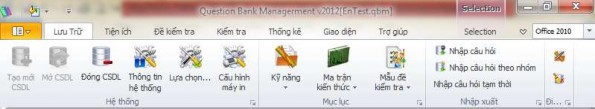 Hình 5 19 Màn hình chính phần mềm quản lý ngân hàng câu hỏi 5 Thiết kế màn 11