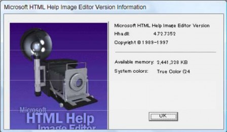 Hình 5 21 Màn hình giới thiệu phần mềm Microsoft HTML Help Image Editor Ví dụ 2 13