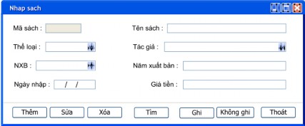 Hình 5 39 Màn hình nhập thông tin sách mới Hình 5 40 Màn hình nhập thông tin 9