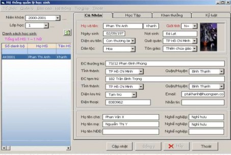 Hình 5 47 Màn hình nhập dữ liệu hồ sơ sử dụng Tab Control Ví dụ 4 Hình 5 48 1