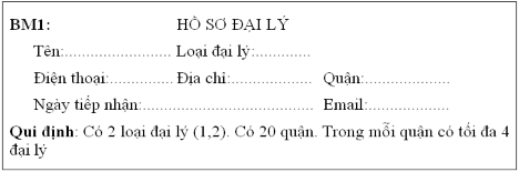Hãy thiết kế dữ liệu và màn hình nhập liệu lưu trữ màn hình tra cứu theo 8