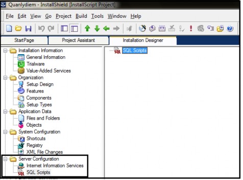 Hình 9 20 Đóng gói dữ liệu đi kèm ứng dụng Bước 2 Chọn mục Server 12