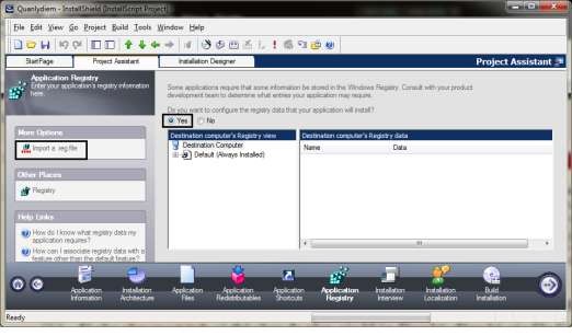 Hình 9 17 Thiết lập bản quyền ứng dụng Bước 1 Chọn Yes Bước 2 Chọn Import 9