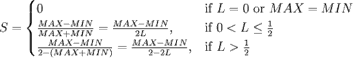 L MAX MIN 2 Trong công thức trên • H Hue Vùng màu có giá trị xác định 4