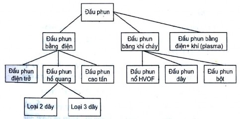 Hình 1 12 Phân lo ại các đầu phun Đ ầu phun bằng điện Hiện nay đầu phun kim 5