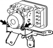 Bước 2 Lắp b ch p hành phanh Lắp tạm thời bộ chấp hành phanh bằng 3 bulông 1