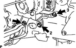 Cài khớp kẹp ống phanh mới Lắp tạm thời từng đường ống phanh vào các 2