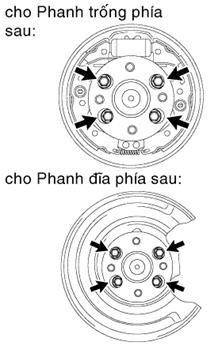 Bước tra vòng bi moa ơ cầu sau a Kiểm tra moay ơ cầu xe và độ rơ vòng bi 21