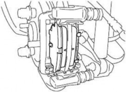 Chú ý Không được để dầu hoặc mỡ dính lên các bề mặt ma sát của má 4