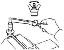 Hình 31 124 Kiểm tra cụm thanh nối ổn định phía trước b Kiểm tra ốp mòn 1