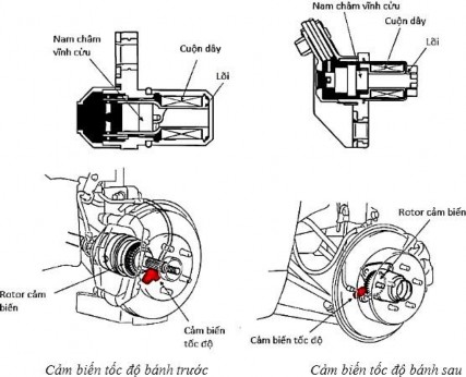 Hình 31 21 Cảm biến tốc độ bánh xe 3 1 4 Nguyên lý hoạt động Khi bánh xe 13