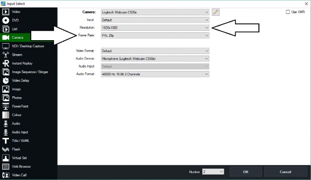 Trong mục này cần lưu ý o Resolution độ phân giải tùy thuộc vào từng thiết 4