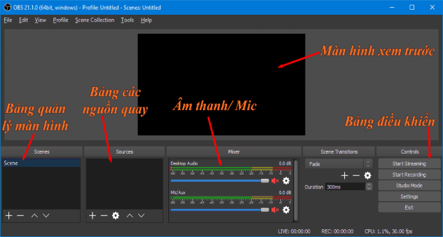 Trong đó Bảng quản lý màn hình giúp bạn tạo nhiều màn hình với mỗi 8
