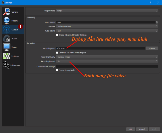 Bây giờ bạn có thể Start Recording để bắt đầu quay màn hình theo các cài 8