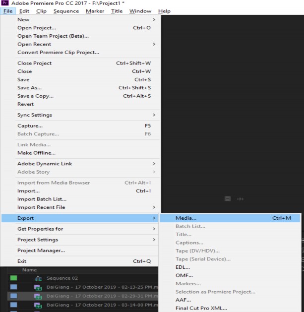 Cửa sổ sau sẽ mở ra Format H 264 Preset Có thể chọn High Bitrace hoặc Medium 2