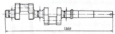 Hình 2 17 Trục khuỷu được phục hồi bằng phun kích thước Ф 85f8 Trục lệch 4