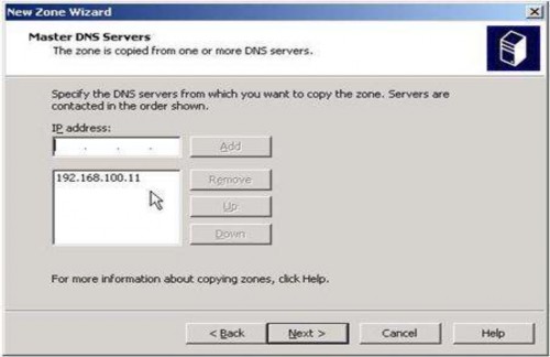 Hình 1 97 Nhập địa chỉ IP của máy chứa Primary Zone Nhấn Next để hoàn thành 4
