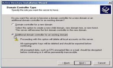 Hình 1 102 Chọn kiểu Domain Controller Nhấn Next để tiếp tục quá trình hệ 9