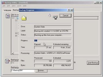 Hình 1 118 Quá trình backup AD Sau khi hệ thống kết thúc việc Backup System State vào 9