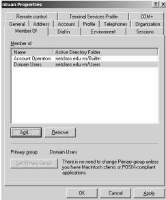 Hình 2 25 Thêm người dùng vào nhóm Nếu muốn tài khoản người dùng hiện tại 8
