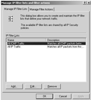 Hình 2 41 Tab Manage IP filter lists and filter actions Hộp thoại xuất hiện nhấp 4