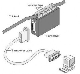 Hình 1 17 Kết nối cáp Thicknet vào máy tính Twisted pair cable cáp xoắn đôi 15