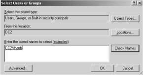 Hình 2 84 Hộp thoại Select Users or Groups Trong hộp thoại xuất hiện muốn cấp 10
