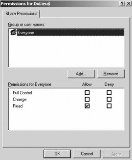 Hình 2 83 Cấu hình Share Permissions Hộp thoại chọn người dùng và nhóm xuất 9