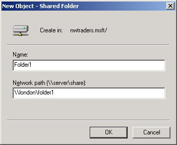 Hình 2 89 Tạo thư mục chia sẻ trong Active Directory Để xuất một folder chia sẻ 2