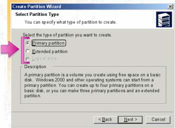 Hình 3 1 Hộp thoại tạo các partition Nhấp Start trỏ sang Programs trỏ đến 1