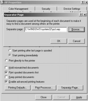 Hình 3 14 Hộp thoại Separator pages 6 Cấu hình Tab Security a Giới thiệu Tab 8