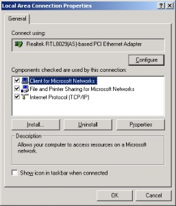 Hình 3 24 Hộp thoại Local Area Connection Properties Các thành phần dùng trong kết 9