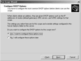 Hình 3 35 Hộp thoại Configure DHCP Options Trong hộp thoại Router Default Gateway cho 9