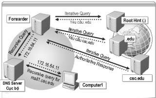 Hình 3 48 Forward DNS queries e Stub zone Là zone chứa bảng sao cơ sở dữ liệu DNS 3