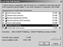 Hình 3 79 Chọn các thành phần trong WWW service d Cấu hình IIS 6 0 Web service Sau khi 10