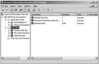 Hình 3 80 IIS Manager Trong thư mục Web Sites ta có ba Web Site thành viên bao gồm 11