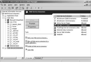 Hình 3 94 Cấu hình Web service extensions Cấu hình Web Hosting IIS cho phép ta tạo 11