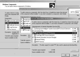 Hình 3 103 Cài đặt FTP Service Bấm nút OK Click vào nút Next để hệ thống cài 6