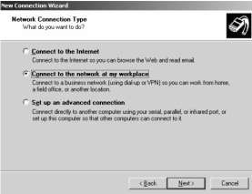 Hình 3 137 Hộp thoại Network Connection Type Tiếp theo chọn loại kết nối là 12