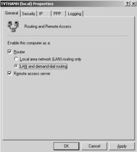 Hình 3 133 Hộp thoại Server Properties Tiếp theo chọn Tab IP Tab này chỉ xuất 8