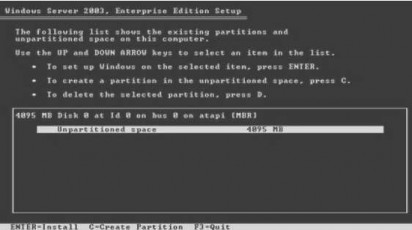 Hình 1 29 Chọn phân vùng trên ổ cứng Nhập vào kích thước của Partition mới 5
