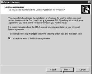 Hình 1 50 Chấp nhập giấy phép sử dụng Tại cửa sổ Setup Manager chọn mục 13